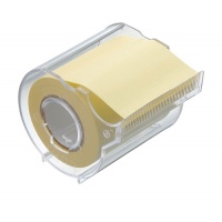 Memoc Roll Tape (Self-Stick Paper Tape) Recycled paper 50mm width with dispenser  (contained one roll)