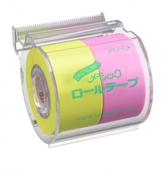 Custom Memoc Roll Tape with original print on the dispenser